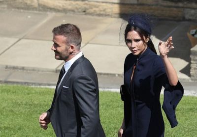 Photos : Victoria et David Beckham, amoureux et souriants au mariage du prince Harry et Meghan