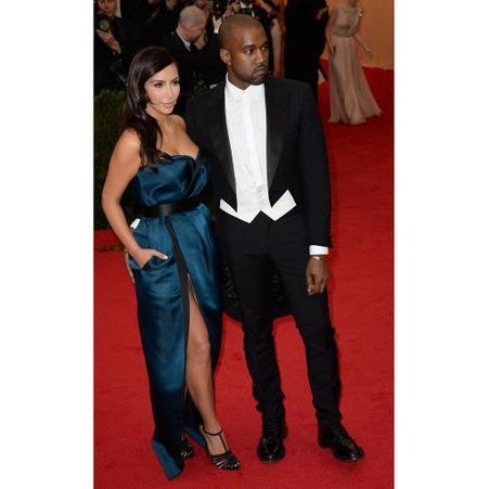 Kim Kardashian et Kanye West en Lanvin