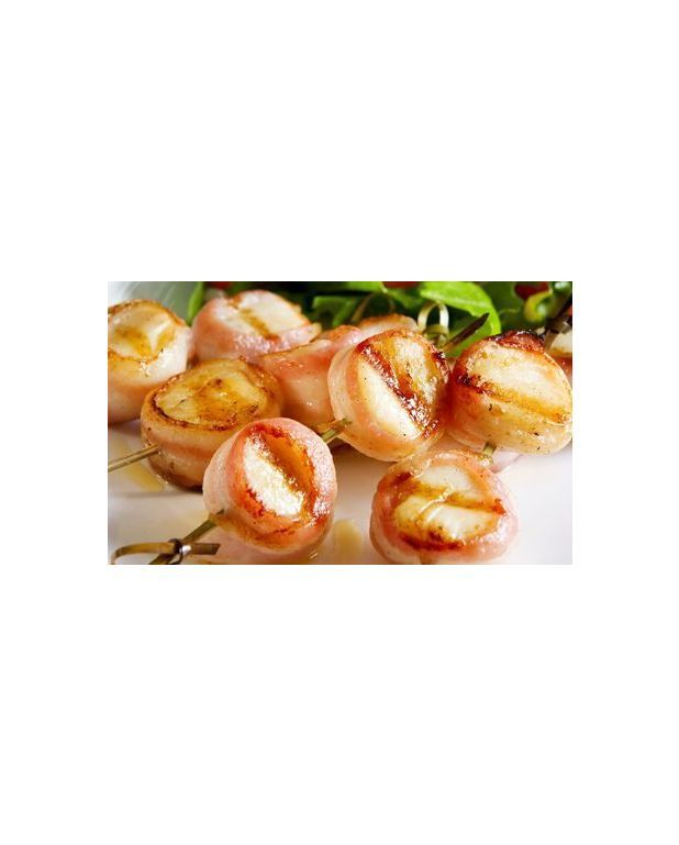 Brochettes de coquilles SaintJacques pour 4 personnes Recettes Elle à Table