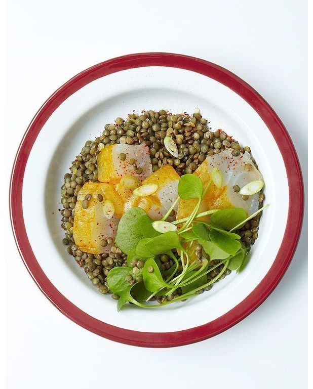 Haddock aux lentilles pour 6 personnes Recettes Elle à Table