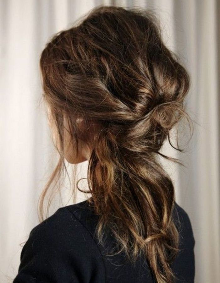 Coiffure romantique floue