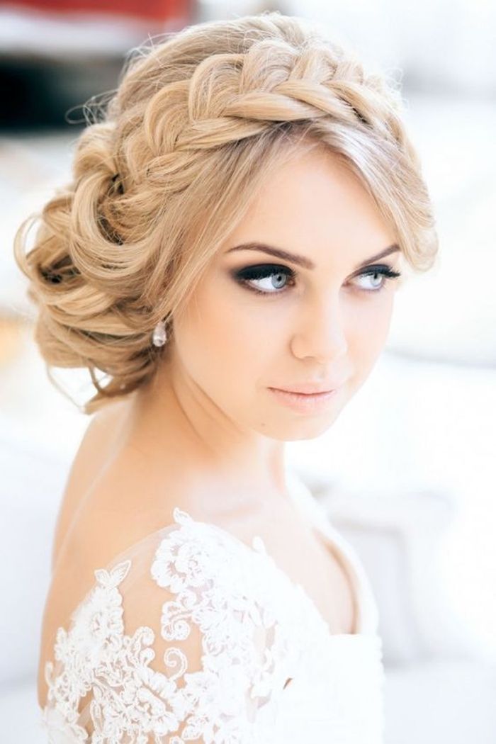 Coiffure de mariée tresse headband
