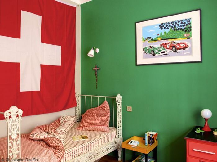 Chambres de garçon : 40 super idées déco elle décoration Chambre bebe vert bleu