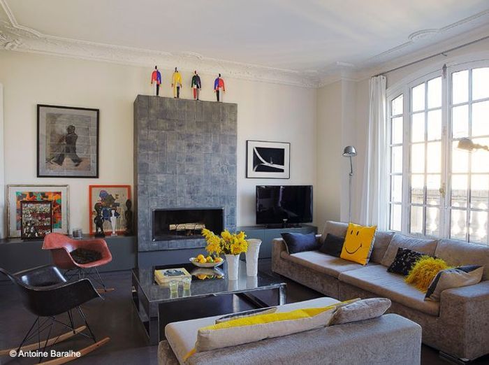 Nos 50 plus belles cheminées elle décoration Désign Couleur cheminée