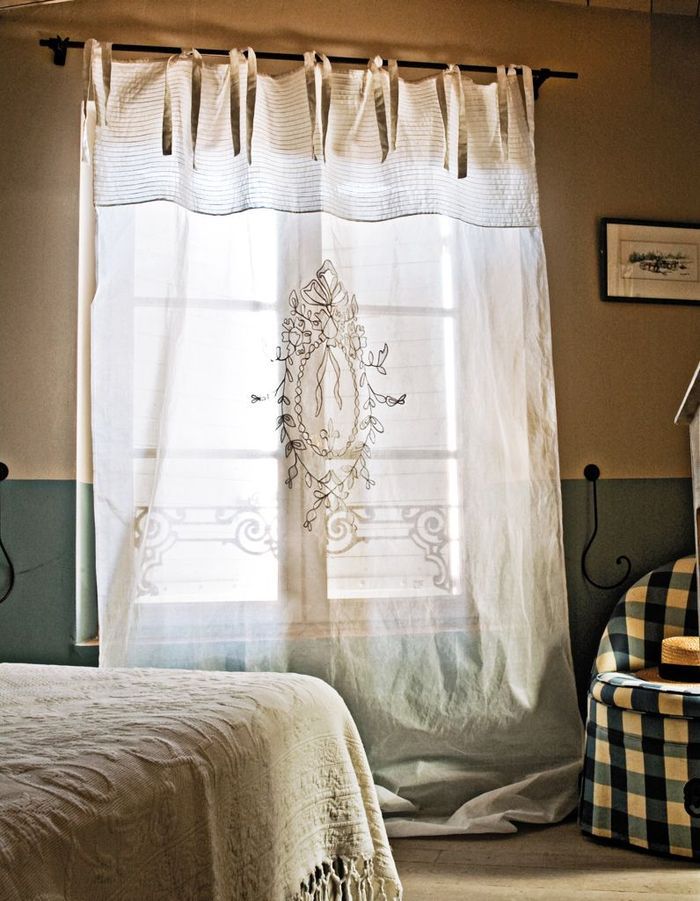 Des idées de rideaux pour faire rêver vos fenêtres elle décoration Recup rideaux désign