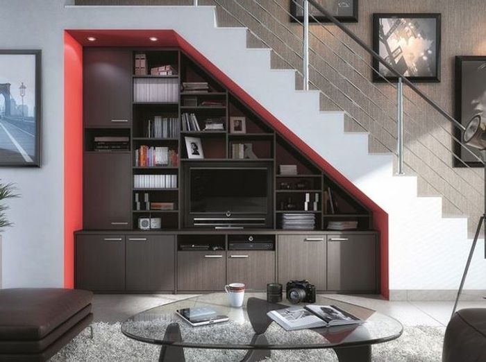 16 idées déco pour ne pas perdre d'espace sous l'escalier elle ... Bureau Escalier inspiration