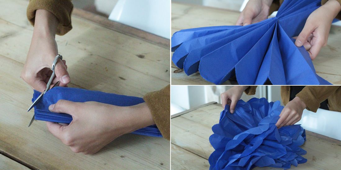 #DIY : comment faire un pompon en papier de soie ? - Elle