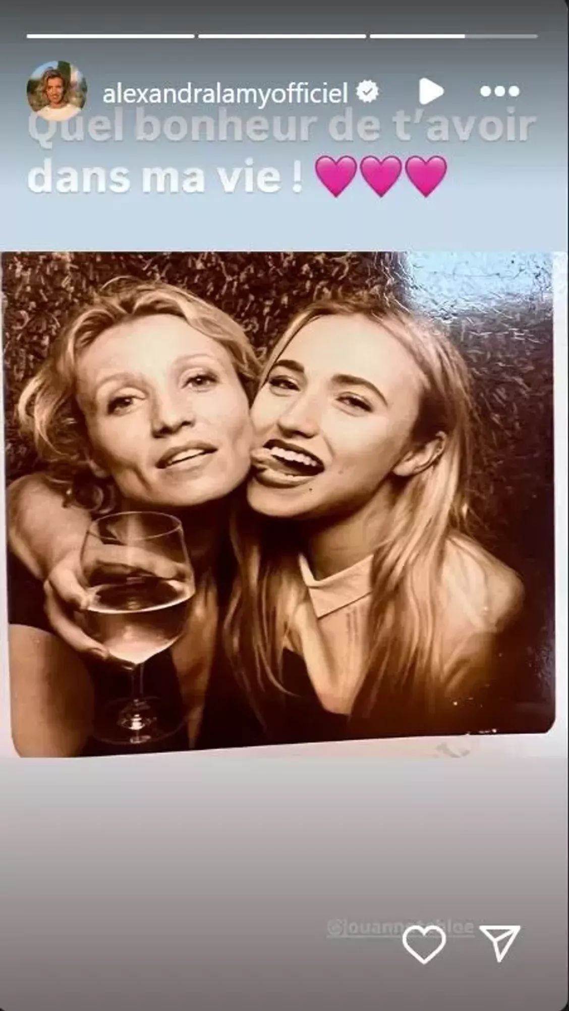 Alexandra Lamy et sa fille