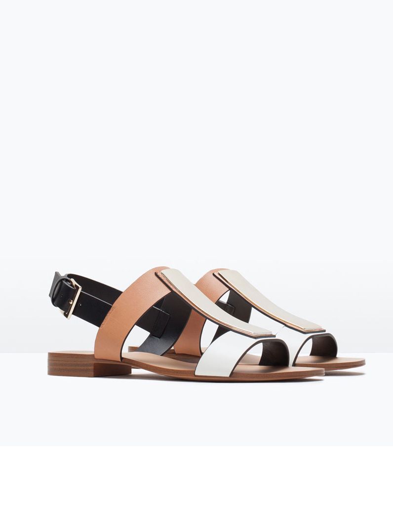 Chaussures à Talons Zara Femme Argenté - Taille UK 7 (Printemps/Été)