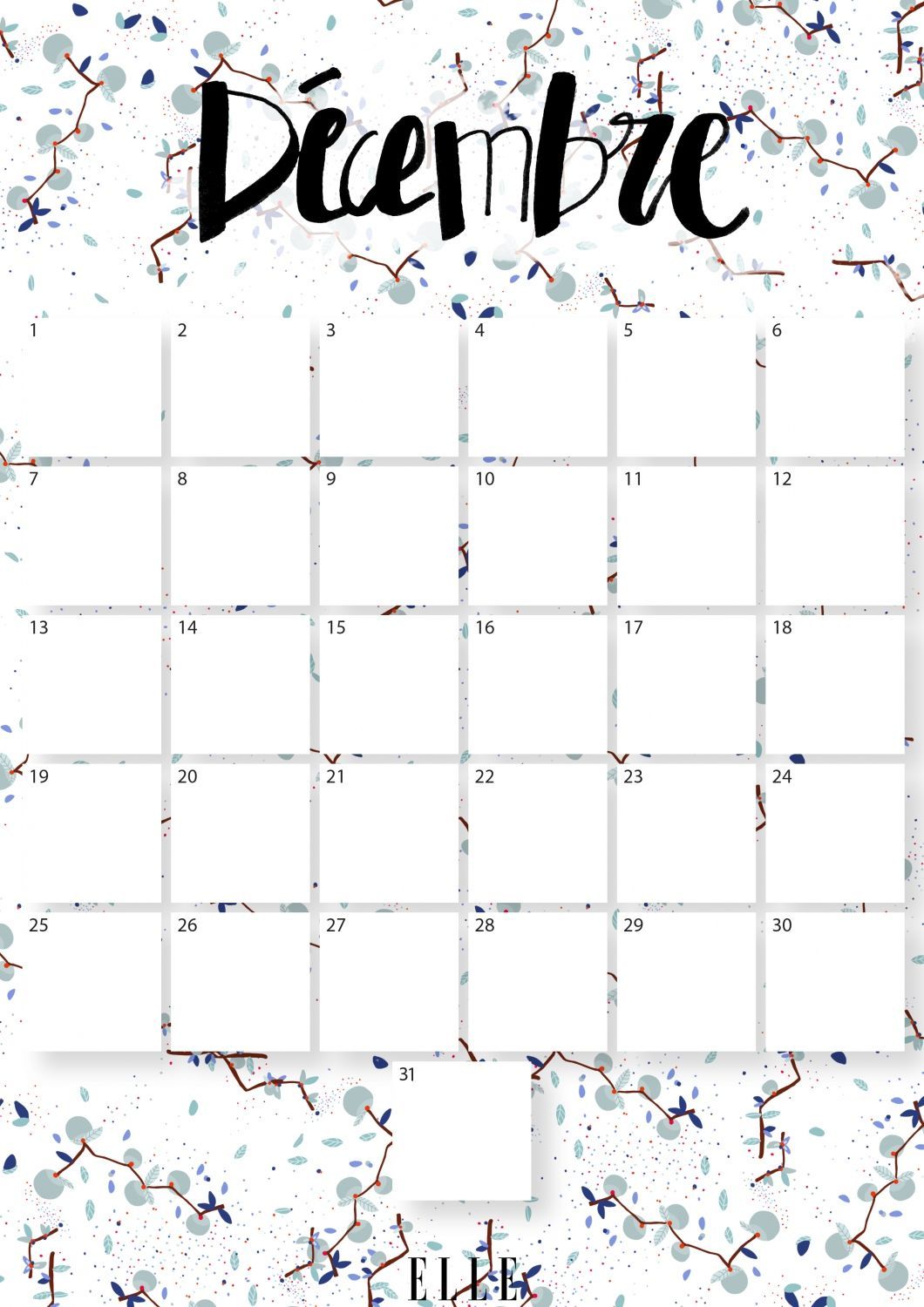 Calendrier Mois De Décembre 2022 à Imprimer Calendrier décembre : téléchargez gratuitement votre calendrier du mois