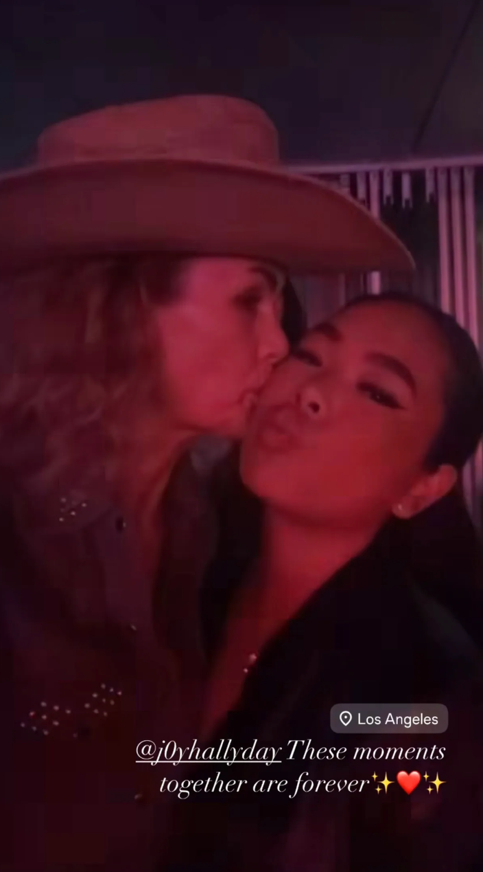 Laeticia hallyday et Joy