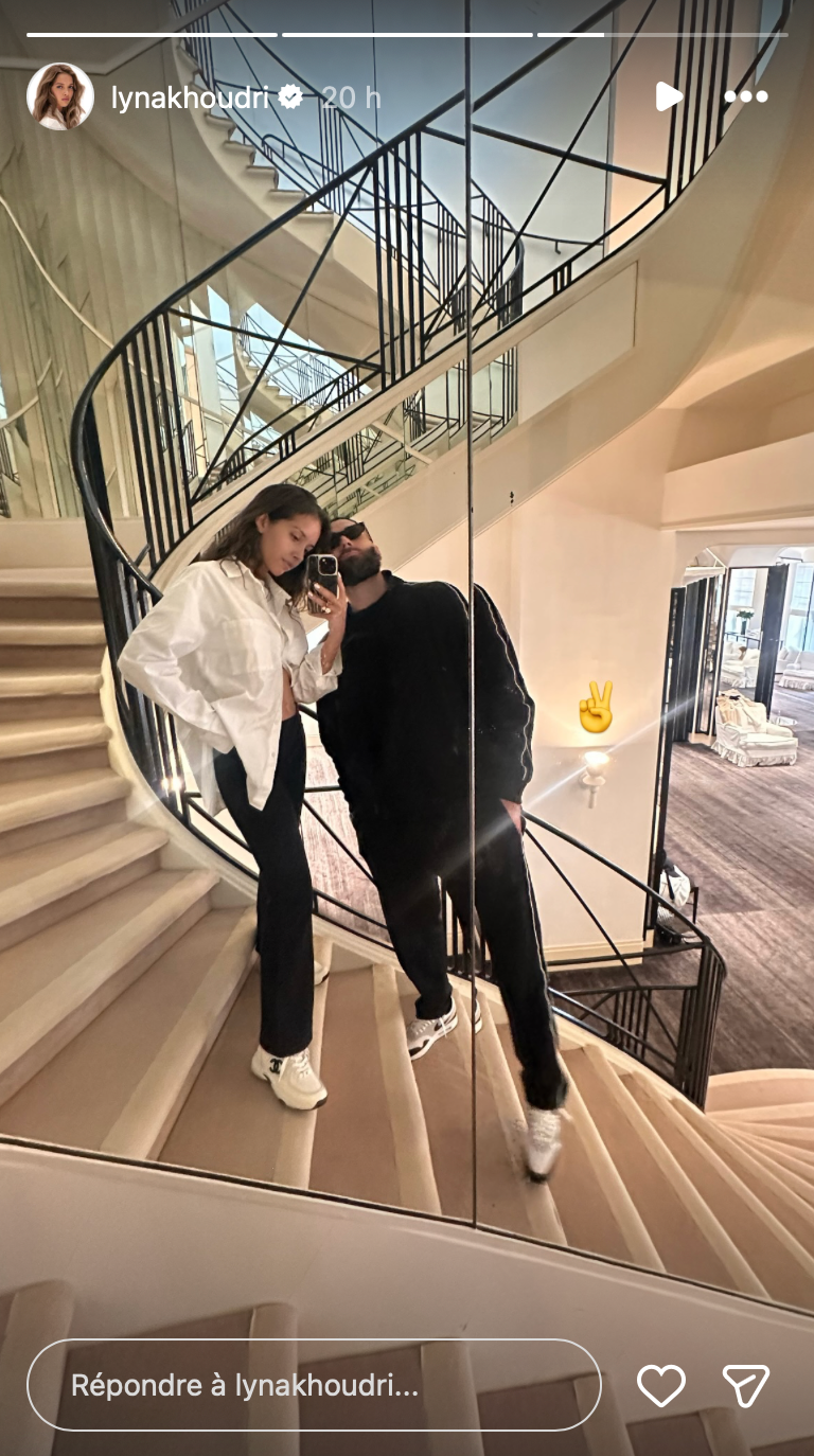 Lyna Khoudri et Karim Benzema