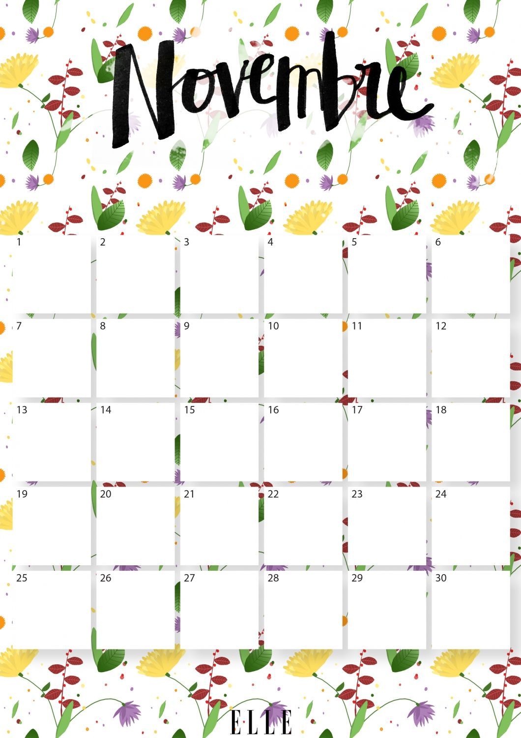 Calendrier Mois De Novembre 2022 à Imprimer Calendrier novembre : téléchargez gratuitement votre calendrier du mois