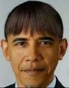 Barack Obama se fait la frange de Michelle Obama