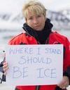 Emma Thompson en Arctique contre le réchauffement climatique 