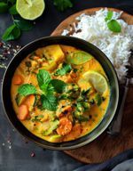 Curry de légumes au lait de coco