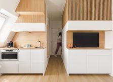 Avant/Après : 2 chambres de services et 1 couloir fusionnent en un 25 m2 ultra-optimisé