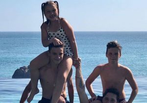 Les enfants Beckham en vacances : le maillot de bain craquant de Harper