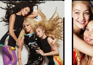 Donatella Versace, Gigi et Bella Hadid : trio gagnant de la nouvelle campagne Versace 