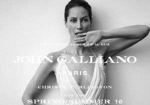  #PrêtàLiker : Christy Turlington pose pour la marque John Galliano