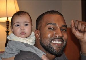 Kim Kardashian : 1ère photo de Kanye West avec leur fille