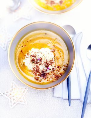 Cappuccino de potimarron et chantilly Bellota