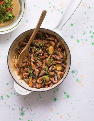 Crevettes Grises Sautees Pour 4 Personnes Recettes Elle A Table
