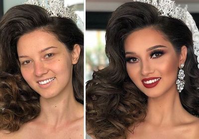 Avant / après : ces maquillages de mariée vont vous laisser bouche-bée