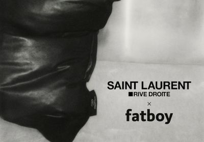 #ELLEDécoCrush : le pouf réconfortant Saint Laurent Rive Droite x Fatboy