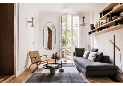 Chic et graphique, un appartement avec 50m2 de jardin dans le 16e arrondissement