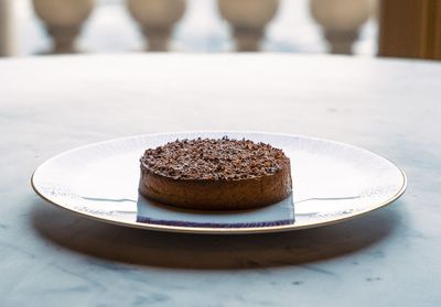 Délicate et gourmande : la tarte chocolat et jasmin de Matthieu Carlin