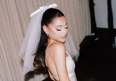 Ariana Grande : tous les détails sur sa somptueuse robe de mariée