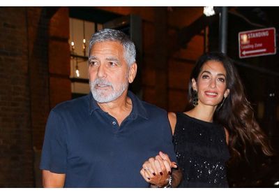 George et Amal Clooney : couple stylé et cool en sortie nocturne