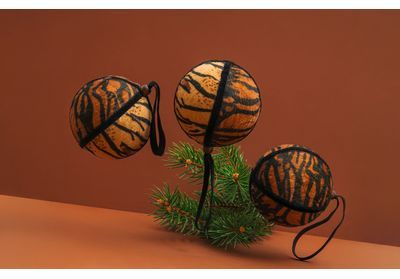 DIY : Comment faire des boules de Noël personnalisées avec l’imprimé léopard ? 