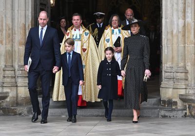 George et Charlotte présents pour rendre hommage au prince Philip