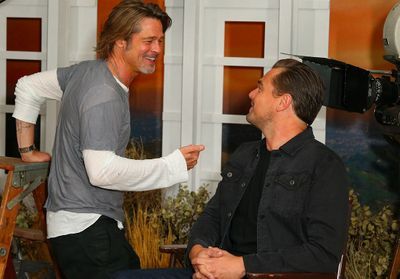 Watch Brad Pitt and Margot Robbie Tease Leonardo DiCaprio About the Titanic Door Controversy 