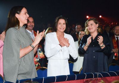Stéphanie de Monaco accompagnée de ses deux filles Pauline Ducruet et Camille Gottlieb pour le Festival du cirque