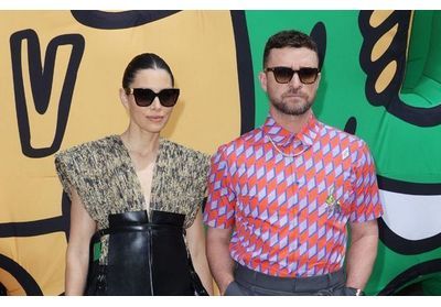 Fashion Week de Paris : Jessica Biel, Justin Timberlake et Naomi Campbell au défilé Louis Vuitton Homme