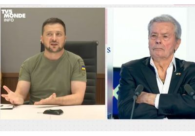 Ukraine : ce qu'Alain Delon a dit à Volodymyr Zelensky