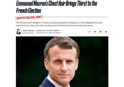 « Un Tom Selleck parisien » : quand le torse de Macron affole la presse étrangère