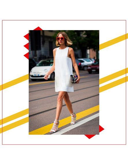 Une robe blanche pour un look frais 