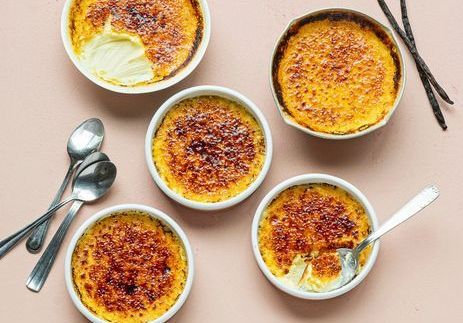 Crèmes brûlées à la vanille