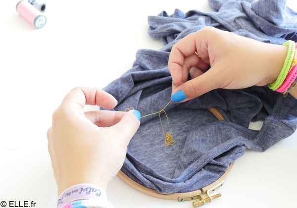 diy broderie t shirt
