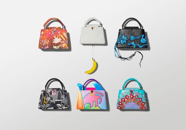 L'instant mode : six artistes revisitent l'emblématique sac Capucines de  Louis Vuitton - Elle
