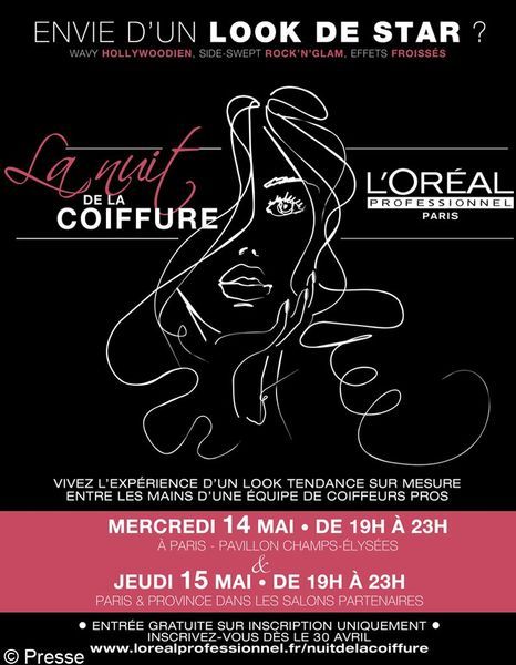 La Nuit De La Coiffure Loréal Professionnel On Y Va Elle