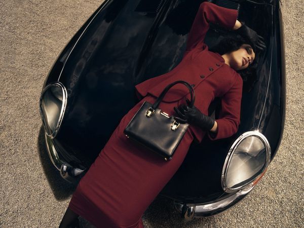 Morning Doug Jacket, Fig Preserve Skirt in Chianti + Nara Smith Handbag