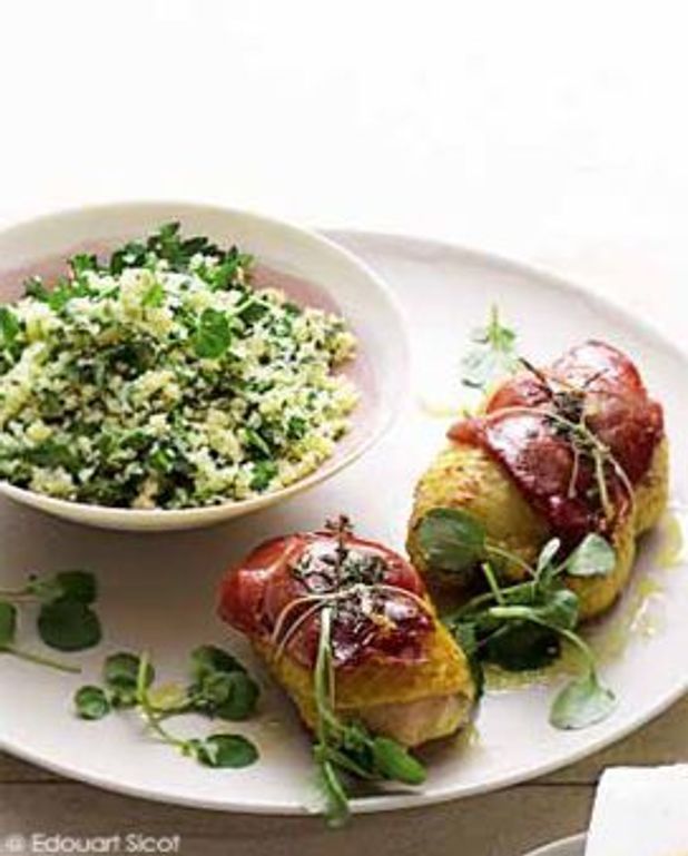 Poulet Et Taboule Aux Herbes Pour 4 Personnes Recettes Elle A Table