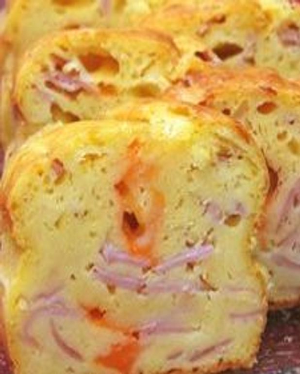 Cake Au Cheddar Au Jambon A La Biere Et A La Moutarde Pour 1