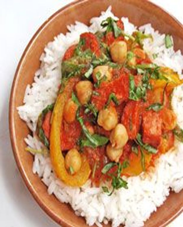 Chorizo Au Poivron Et Pois Chiches Pour 2 Personnes Recettes