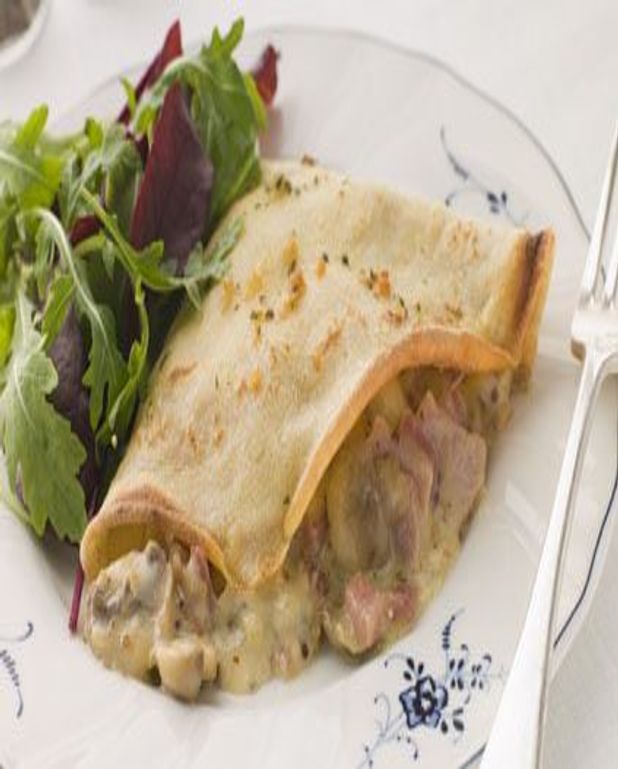 Crepes Au Jambon Et Aux Champignons Pour 6 Personnes Recettes